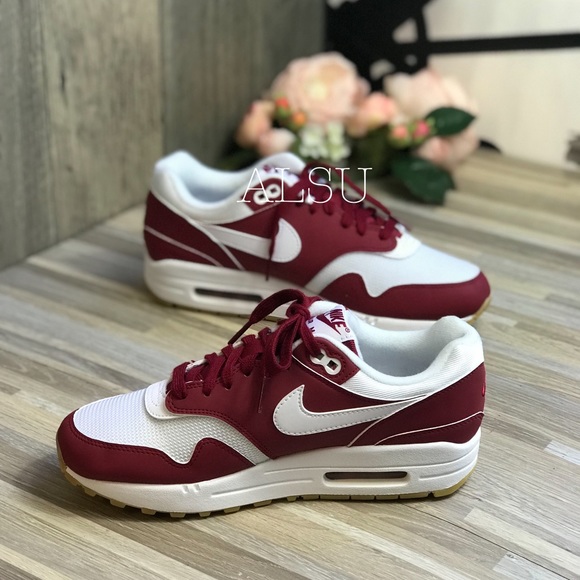 NWT Nike Air Max 1 Red Crush White W AUTHENTIC - Picture 5 of 7